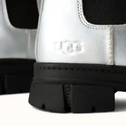 Chelsea Boots en Cuir Ashton Chelsea Shine argentées