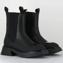 Chelsea Boots en Cuir bike noires