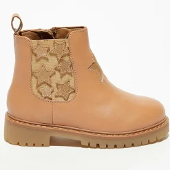 Chelsea boots en Cuir Boutchou camel