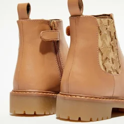 Chelsea boots en Cuir Boutchou camel