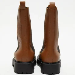 Chelsea Boots en Cuir Carmen camel