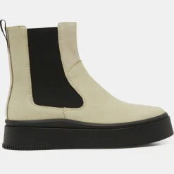 Chelsea Boots en Cuir écrues