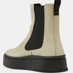Chelsea Boots en Cuir écrues