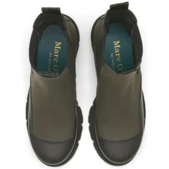 Chelsea Boots en Cuir kaki