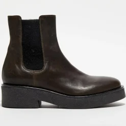 Chelsea boots en Cuir marron - Talon 4.5 cm