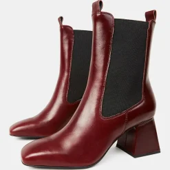 Chelsea Boots en Cuir marron - Talon 7 cm