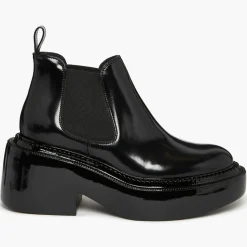 Chelsea boots en Cuir Montresor noires - Talon 6 cm