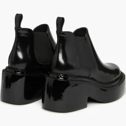 Chelsea boots en Cuir Montresor noires - Talon 6 cm