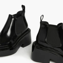 Chelsea boots en Cuir Montresor noires - Talon 6 cm