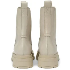 Chelsea Boots en Cuir tige haute beiges