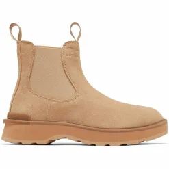 Chelsea boots en Velours de Cuir Hi-Line camel