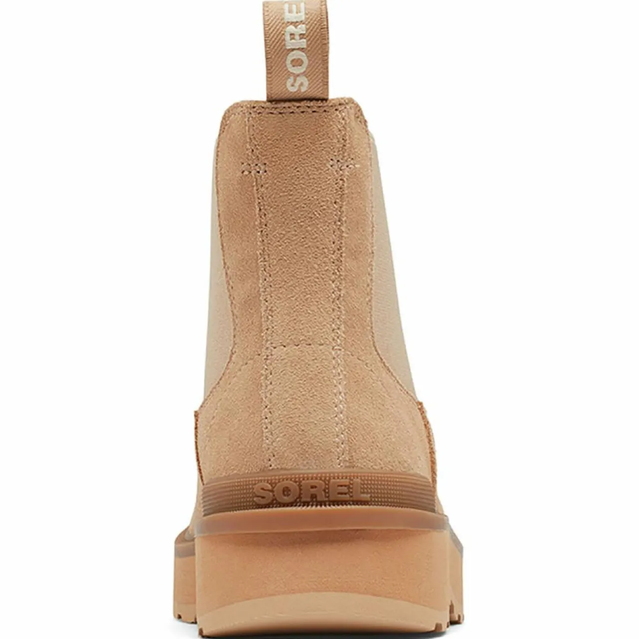 Chelsea boots en Velours de Cuir Hi-Line camel