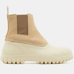 Chelsea Boots en Velours de Cuir Balbi beiges