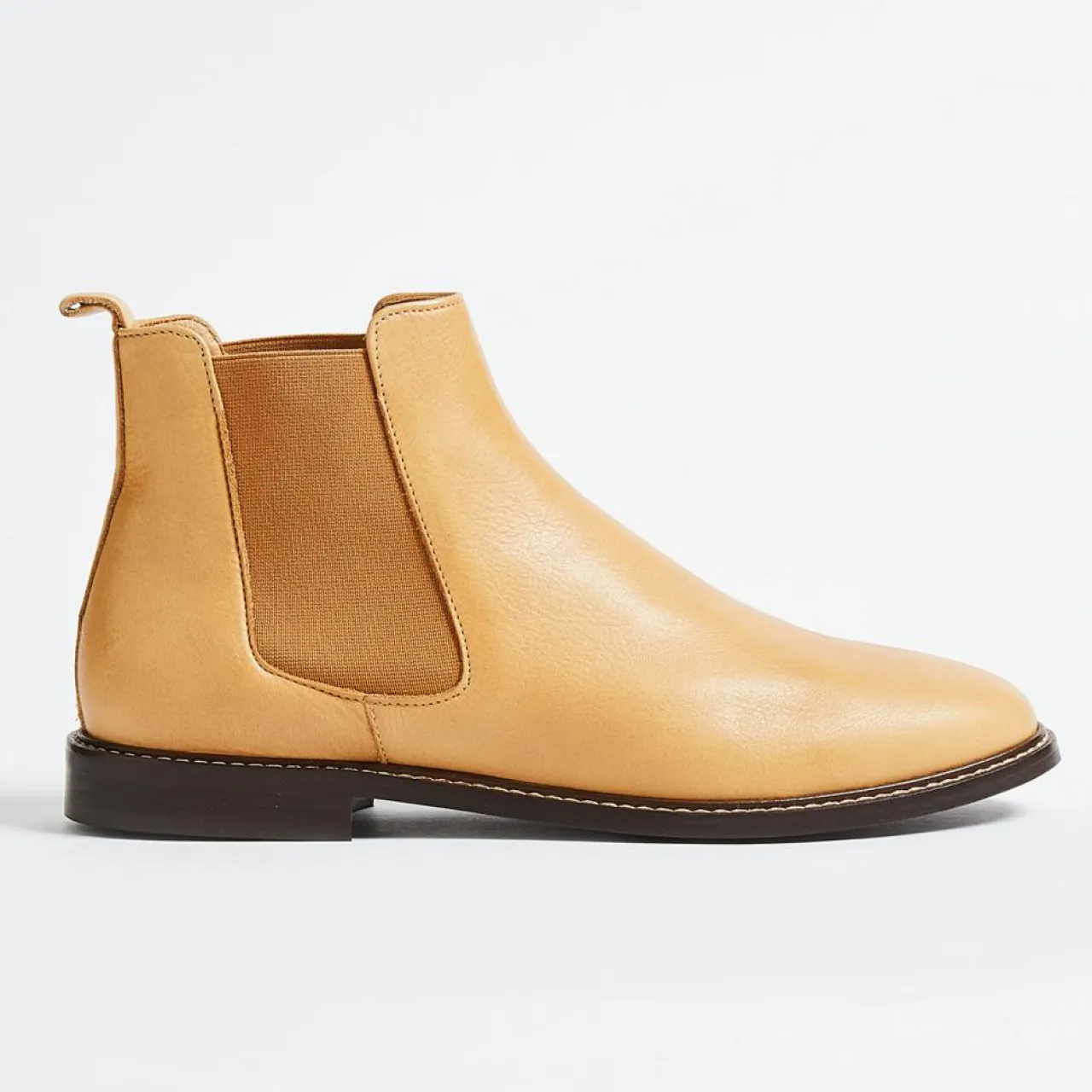 Chelsea Boots Jules en Cuir grainé cognac