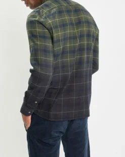 Chemise à Carreaux Degradé Sl kaki/bleu