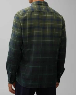 Chemise à Carreaux Degradé Sl kaki/bleu