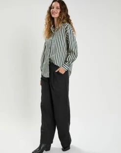 Chemise Emy bleu/crème