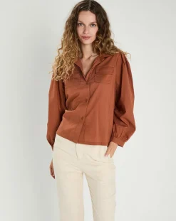 Chemise Perrine marron