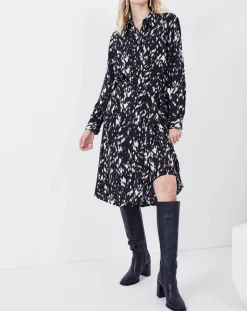 Chemise Acacia tachetée noire