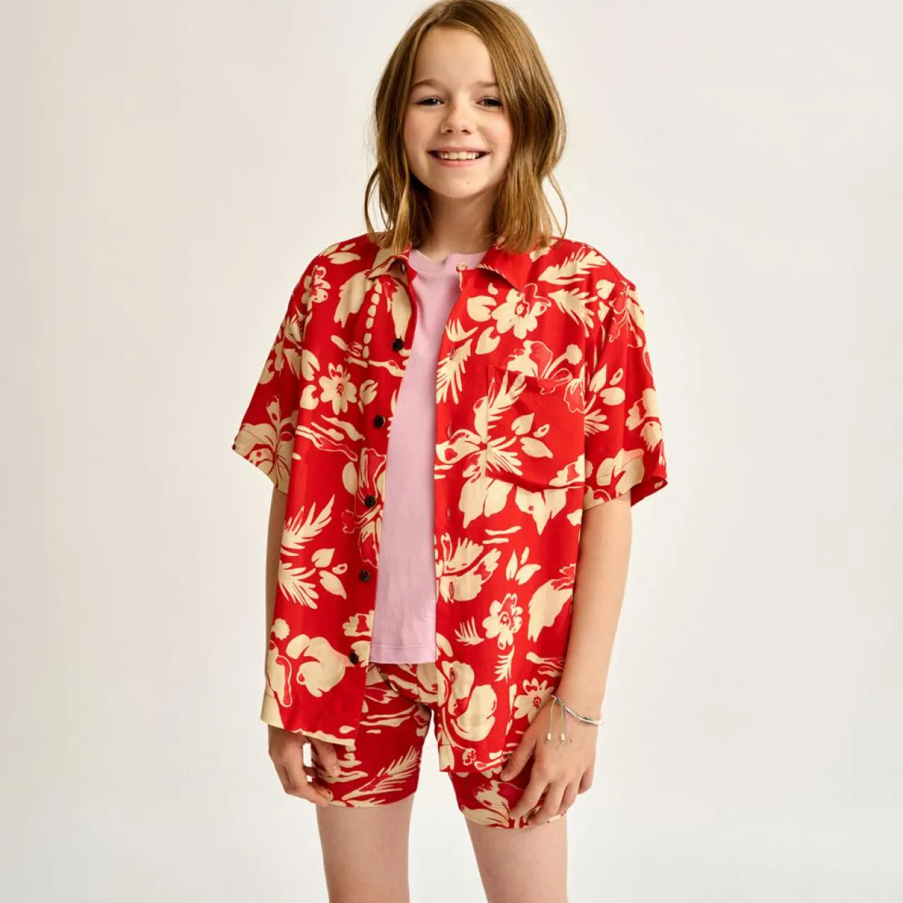 Chemise Arno imprimée rouge