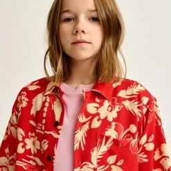 Chemise Arno imprimée rouge