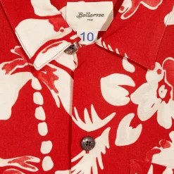 Chemise Arno imprimée rouge