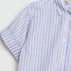 Chemise Ave bleu/parme