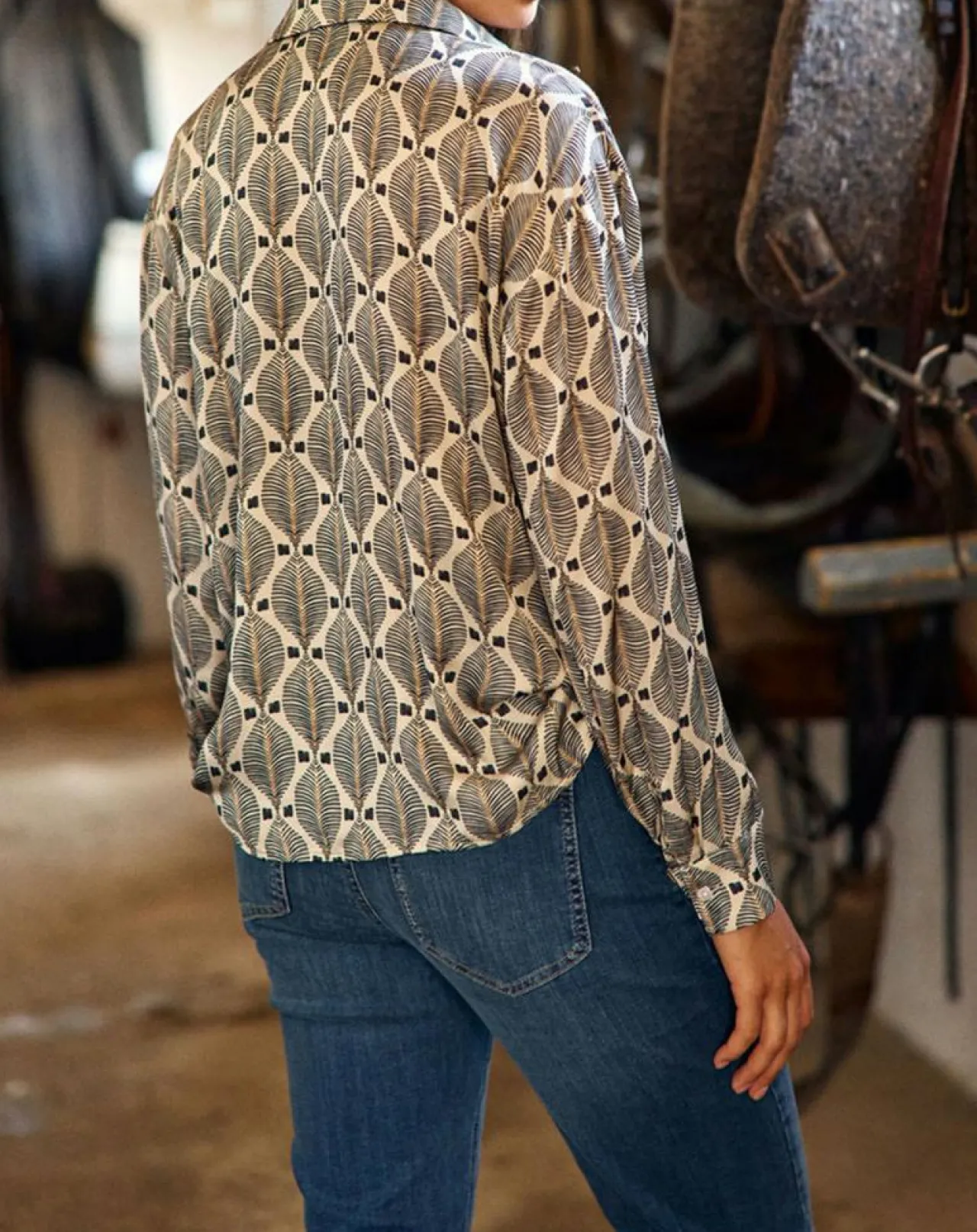 Chemise Bold imprimée palme