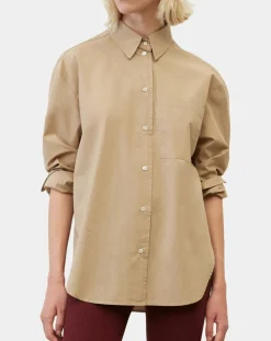 Chemise boyfriend beige