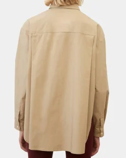 Chemise boyfriend beige