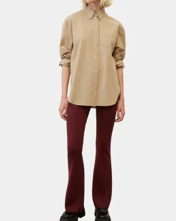 Chemise boyfriend beige