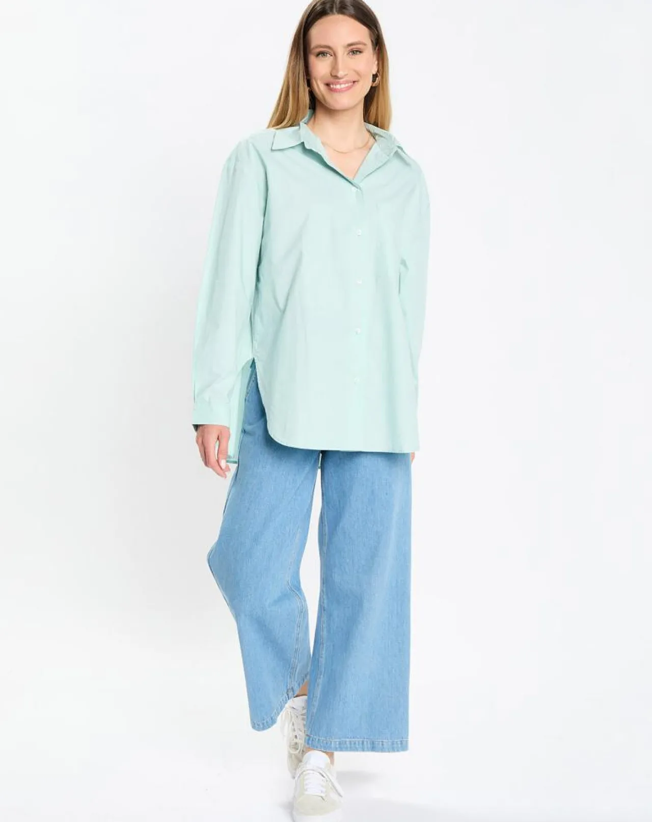 Chemise boyfriend bleu clair