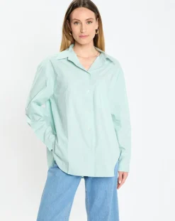 Chemise boyfriend bleu clair