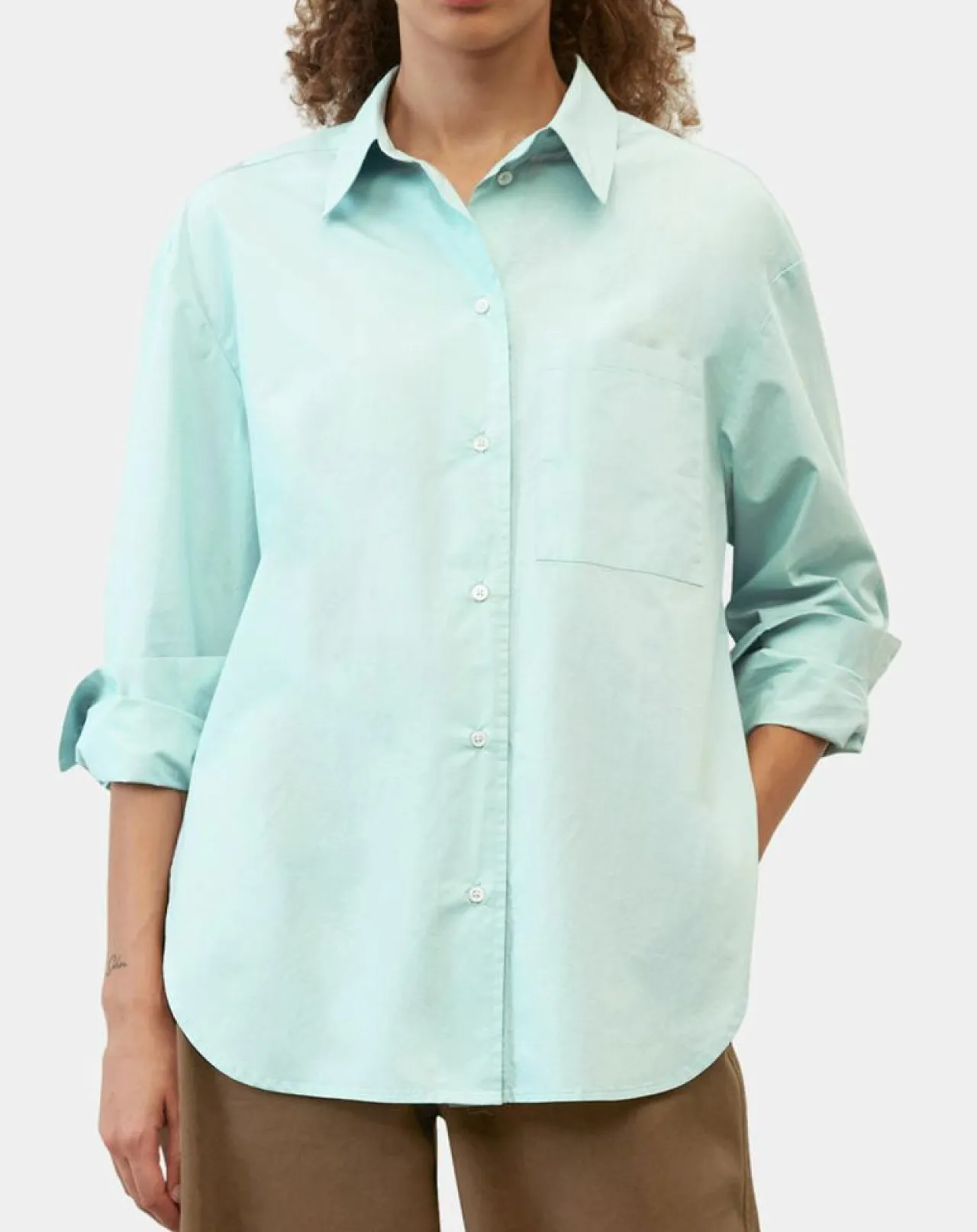 Chemise boyfriend bleu clair