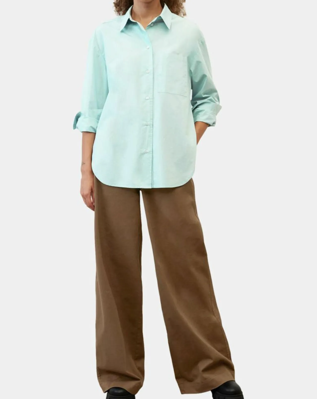 Chemise boyfriend bleu clair