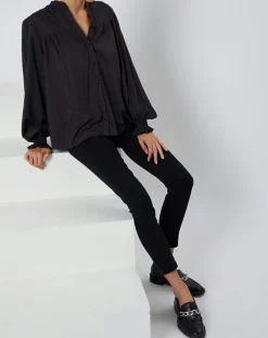 Chemise By Night imprimé noir