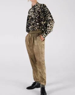 Chemise Caetano beige/kaki/noir