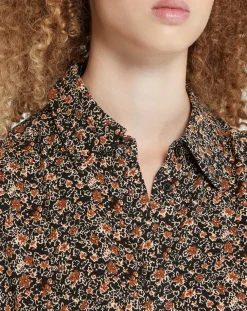 Chemise Camille à fleurs multicolore
