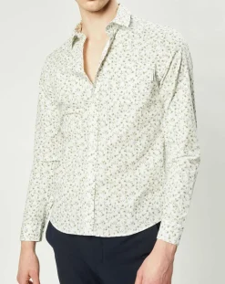 Chemise casual en Popeline Nala imprimée blanc/multicolore