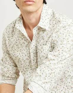 Chemise casual en Popeline Nala imprimée blanc/multicolore