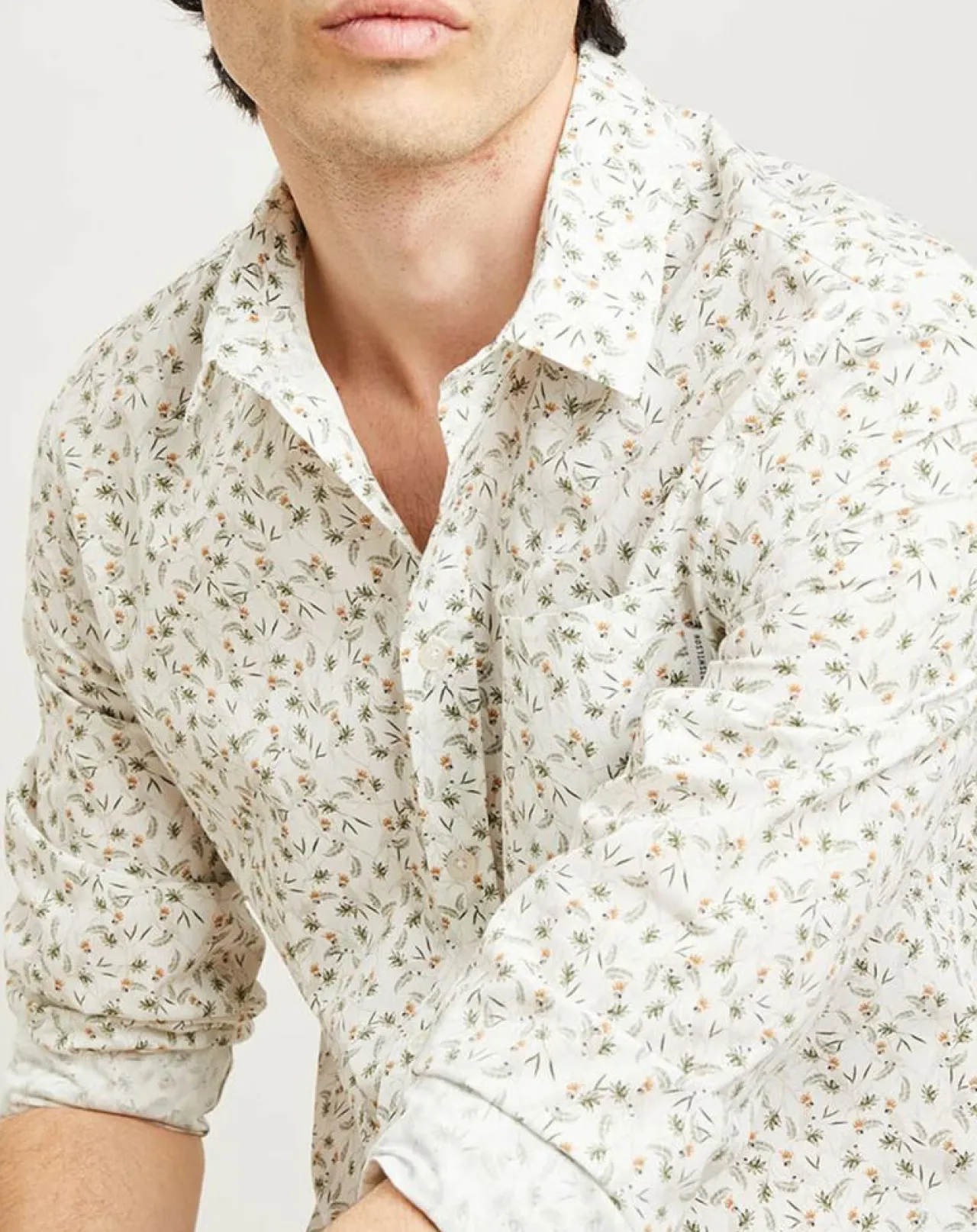 Chemise casual en Popeline Nala imprimée blanc/multicolore