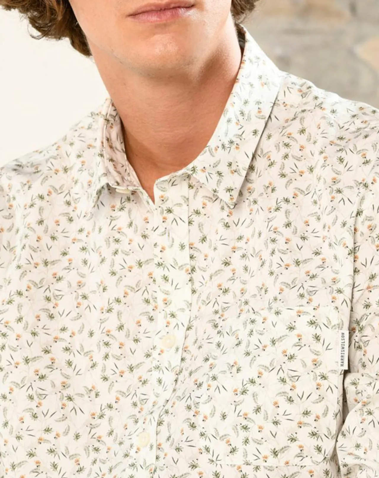 Chemise casual en Popeline Nala imprimée blanc/multicolore