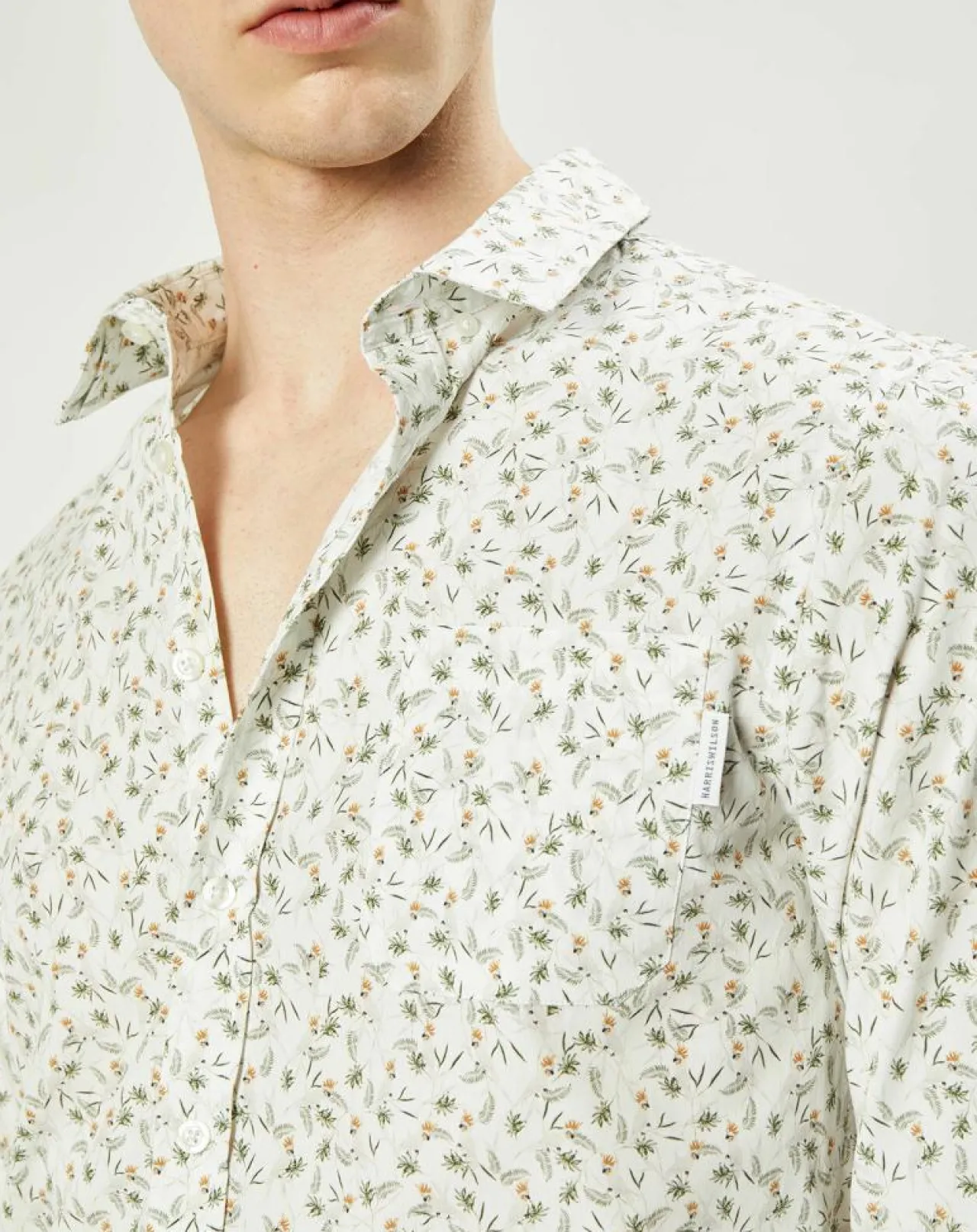 Chemise casual en Popeline Nala imprimée blanc/multicolore