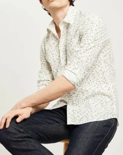 Chemise casual en Popeline Nala imprimée blanc/multicolore