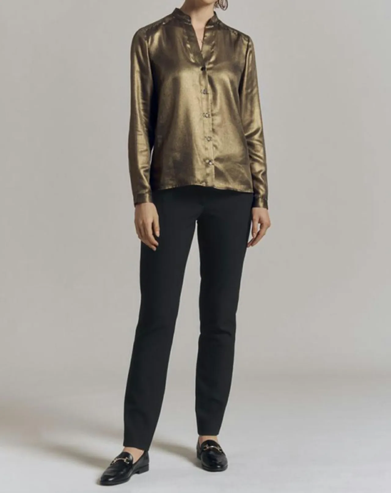 Chemise Christmas dorée