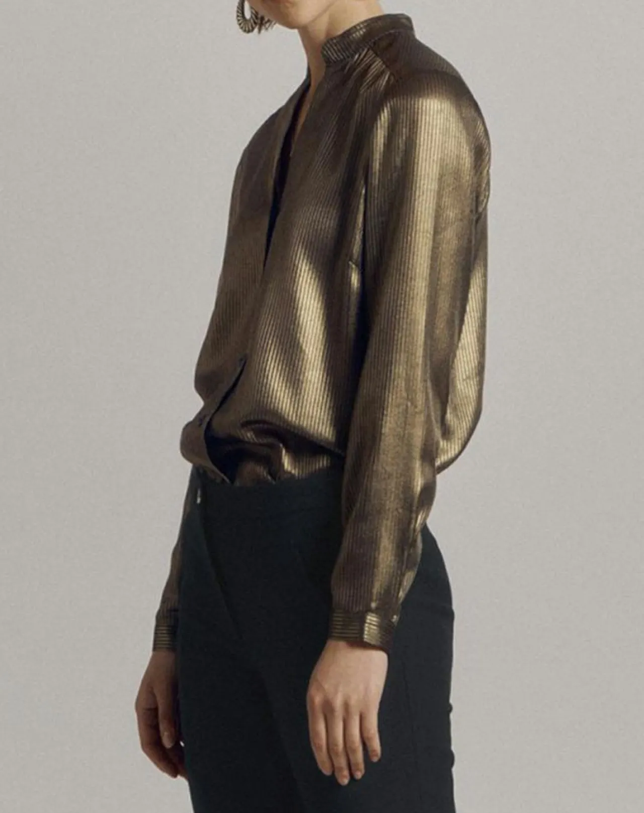 Chemise Christmas dorée