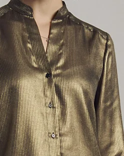 Chemise Christmas dorée
