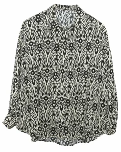 Chemise Cindy imprimée noire