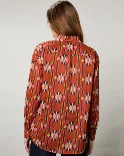 Chemise Cinema imprimée rouge