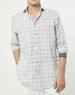 Chemise Classic Fit imprimée vert kaki